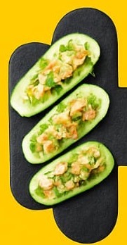 Chicken Cucumber Boat